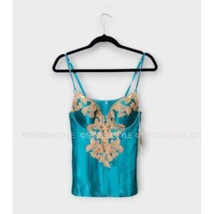 La Perla Maison Bustier corset silk satin with frastaglio size 3 M